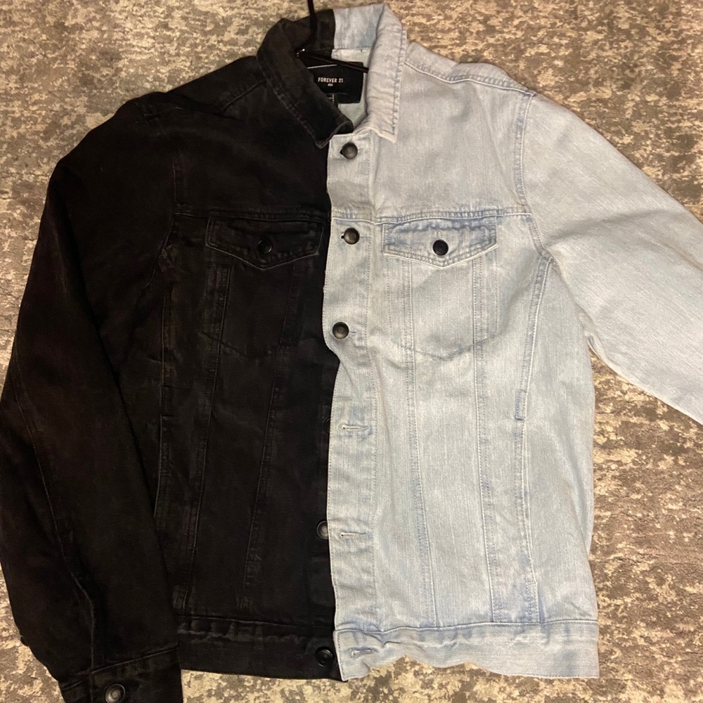 Half n half forever 21 Jean jacket